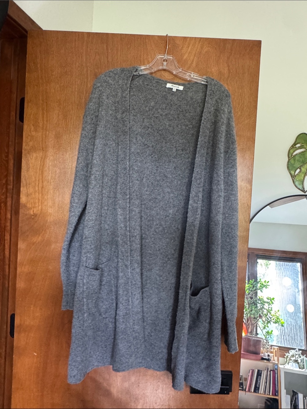 Madewell Long wool blend Kent cardigan grey women’s medium